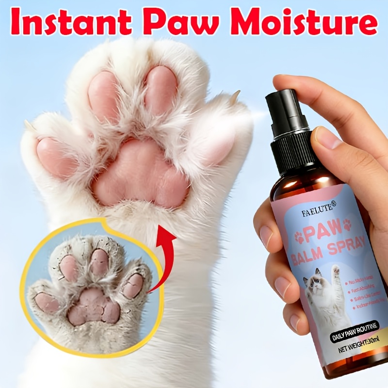 Image of Faelute Instant Paw Moisture Spray - Plant-based For Dry, Rough Paw Pads Of , Reduce Cracked-look Lines And , Spray-on No Mess Routine, Fast Quick-dry Non-greasy End