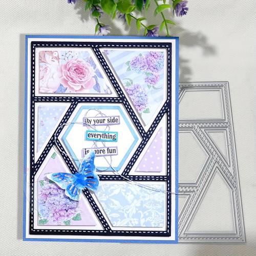 1pc photo frames metal die cut diy scrapbooking embossing stencil handmade greeting card making metal cutting dies gift card making tools