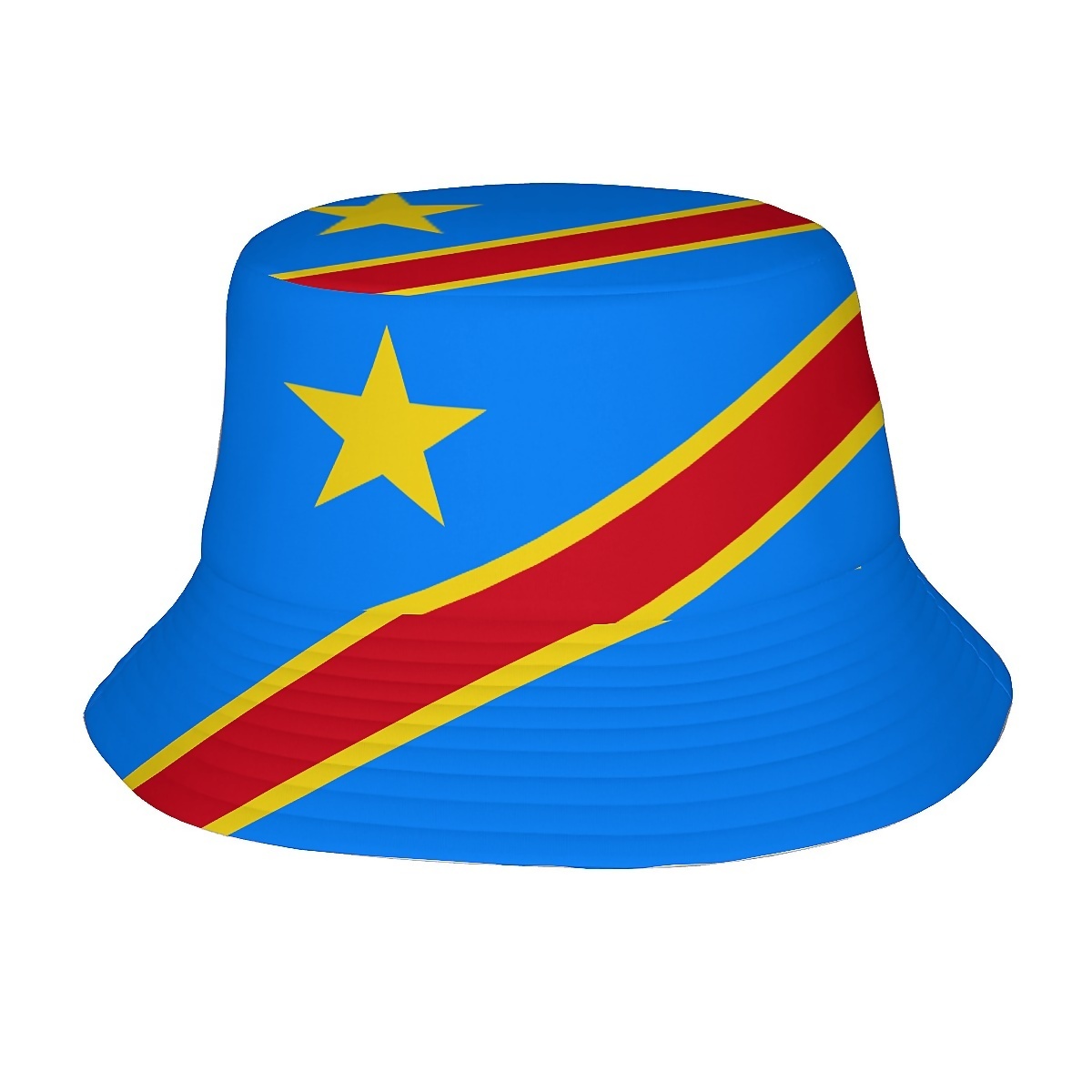 TEMU 1 pièce Bob à motif du drapeau de la démocratique du Congo, convient aux hommes, femmes et personnes âgées, Bob de haute qualité, Bob de plage,