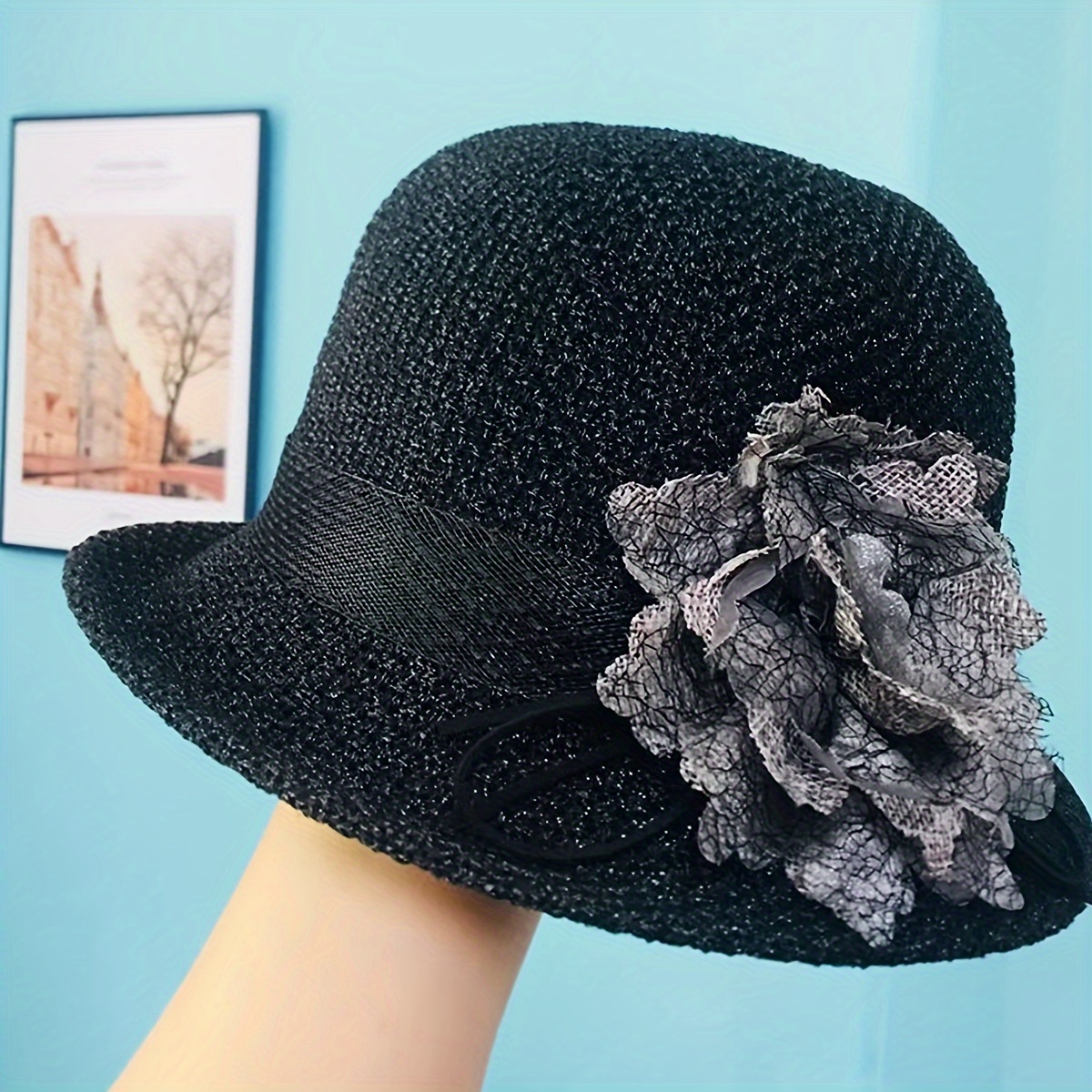 Elegant Rolled Brim Sun Hat Thin Breathable Sunshade Hats - Temu