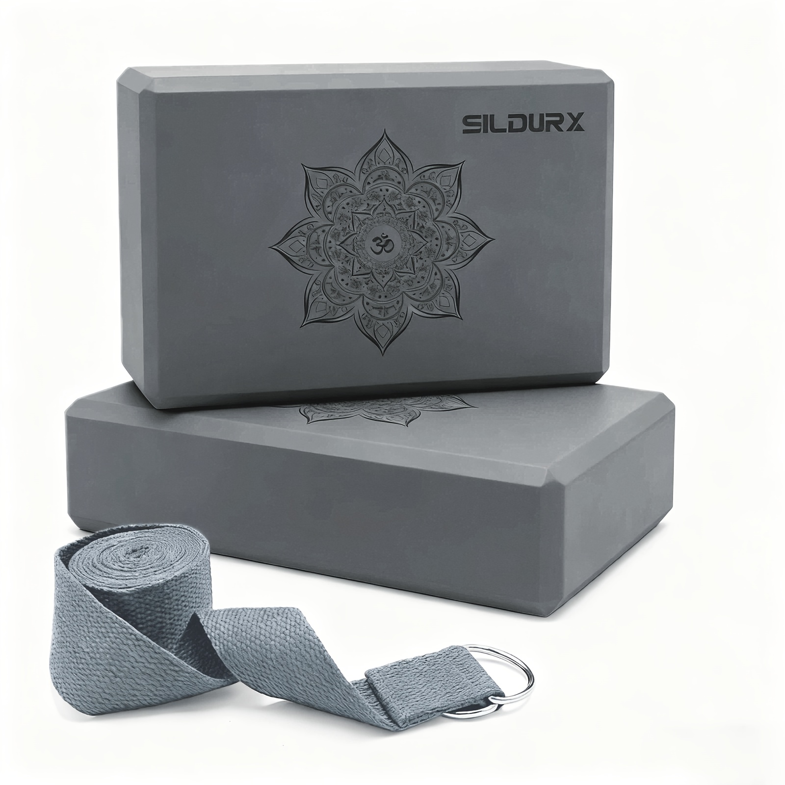TEMU Yoga Blocks 3in 1 Set Strap, Non-slip And Durable, Suitable For Stretching, Yoga, Pilates, New Design