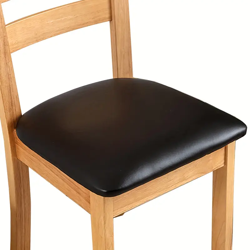 Lot De 6 Housses De Chaise Salle à Manger Cuir Synthétique Café - Imperméables Et Extensibles