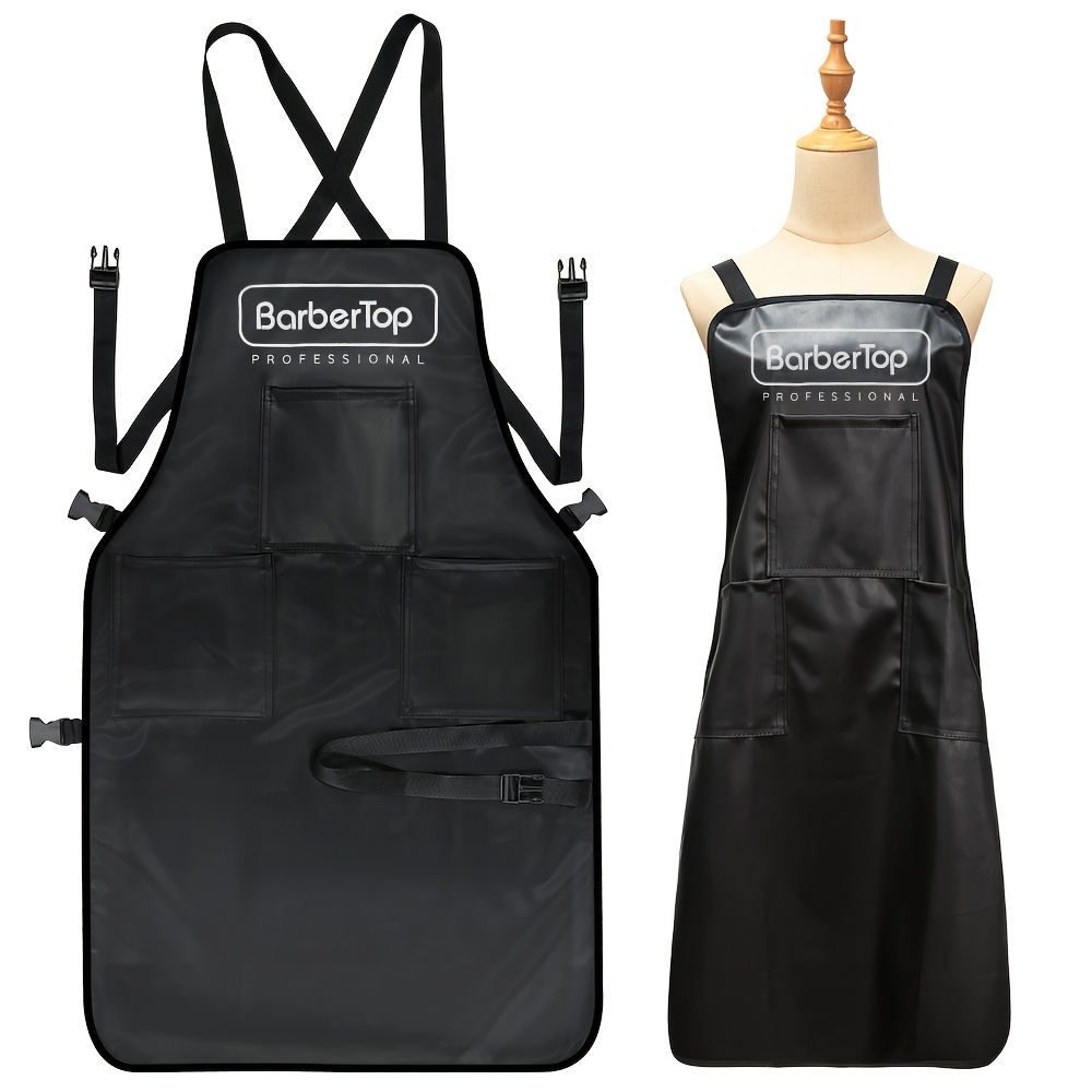 

New Leather Barber Apron, Waterproof And Anti-static Apron, Barber Workwear