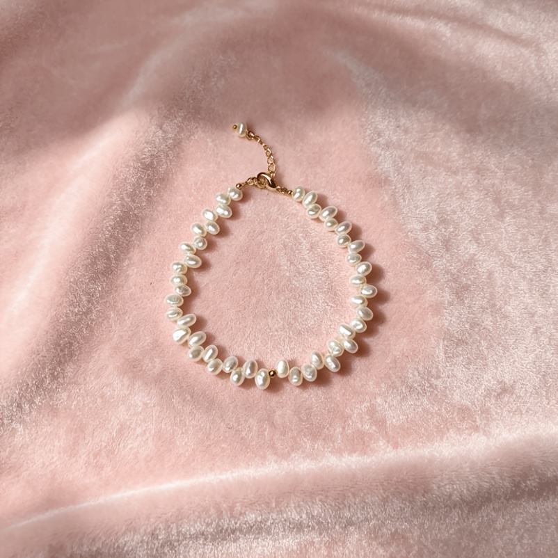 14K Gold Plated Handwoven Bracelet, Asymmetric Design