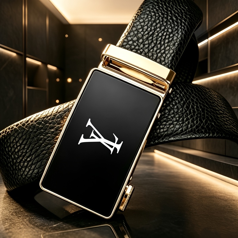 TEMU Men's Belt, Automatic Design, Adjustment, Convenient To Use, Suitable For Business And Casual , Ideal Gift For Holidays (holiday Gatherings,