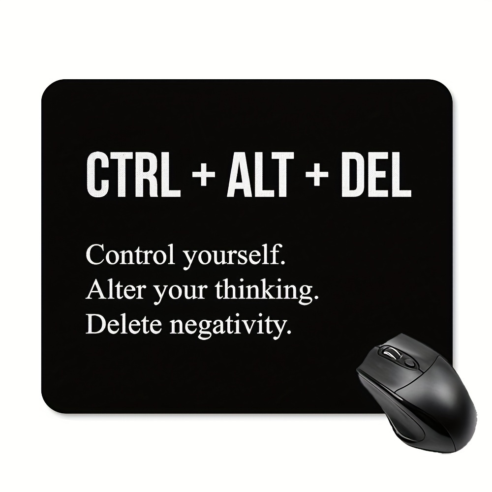 

Inspirational Quote Rubber Mouse Pad For Computers - 9.45 X 7.9 Inches, Non-slip Base