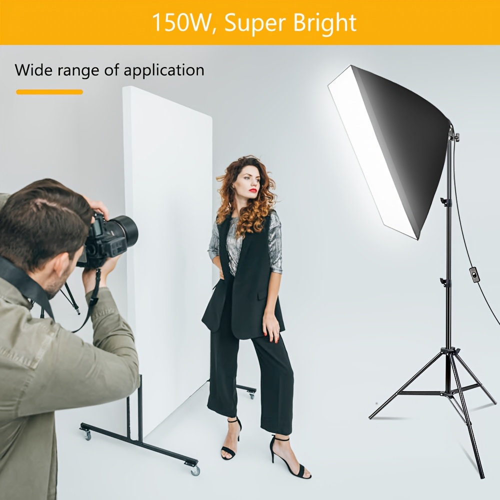 dimmable rgb led bulb soft box lights photography softbox Temu