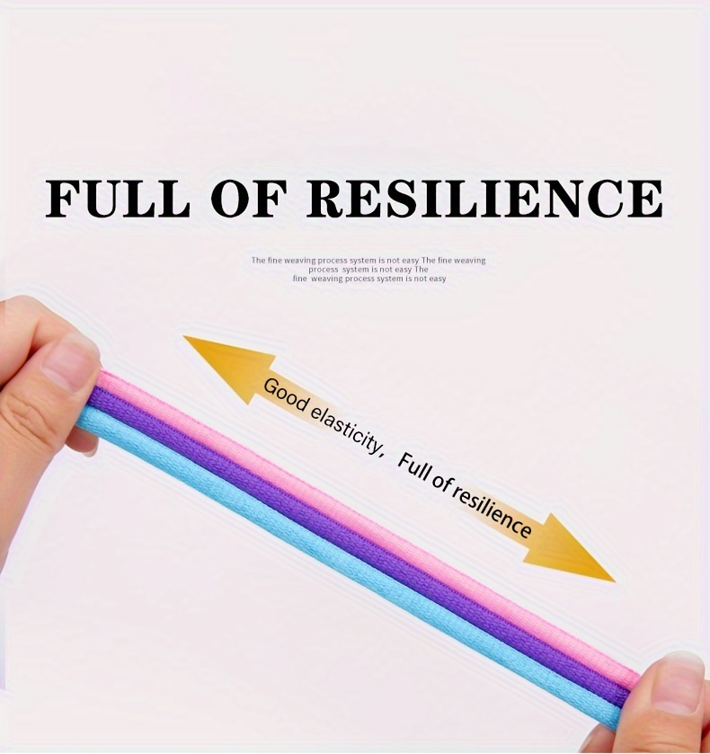 1pair Oval Shoelaces For Various Sports, Casual, And Canvas Shoes - Durable Polyester And Spandex, Simple Solid Colors, Hand Washable, Knit Design With Rainbow Details