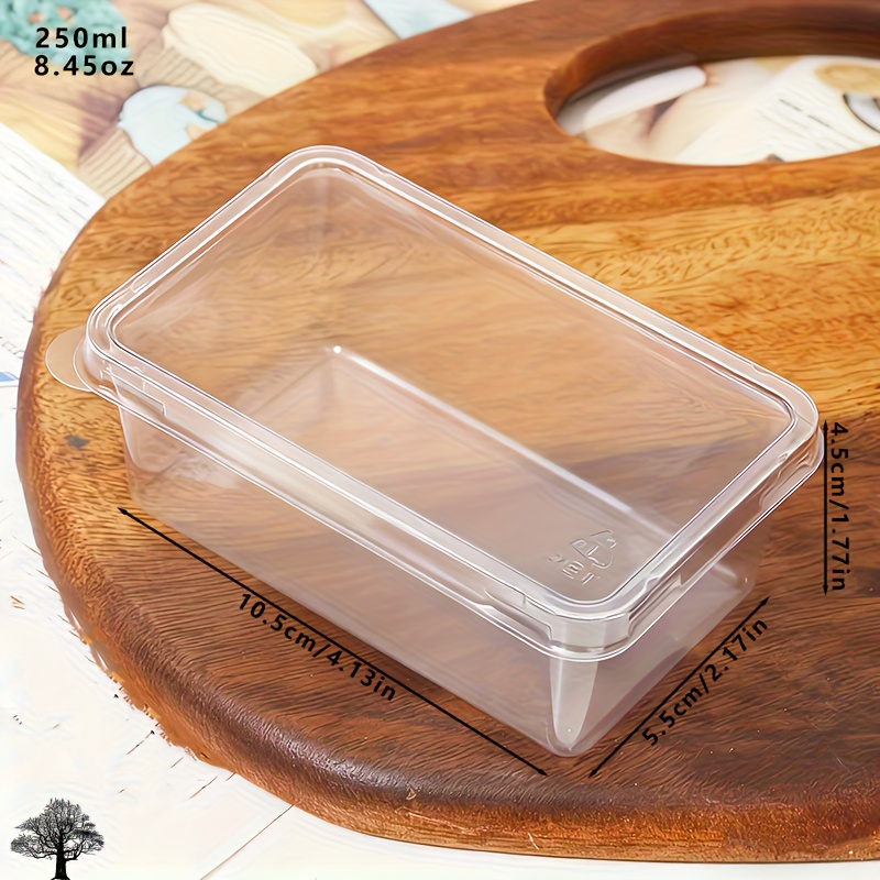 Image of 120pcs Of 8.45oz Transparent Mousse Cake Packaging Boxes, Suitable For Desserts, Mousse, Fruits, And Tiramisu Preservation, Ideal For Birthdays, Weddings, Holidays, And Parties