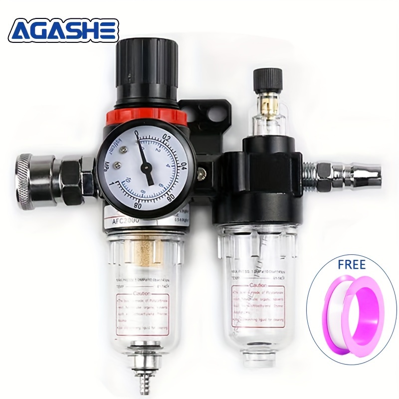 

Agashe Afc-2000 Air Filter Kit - Oil- , Couplings & Lubricator Cup - , 1 , Materials