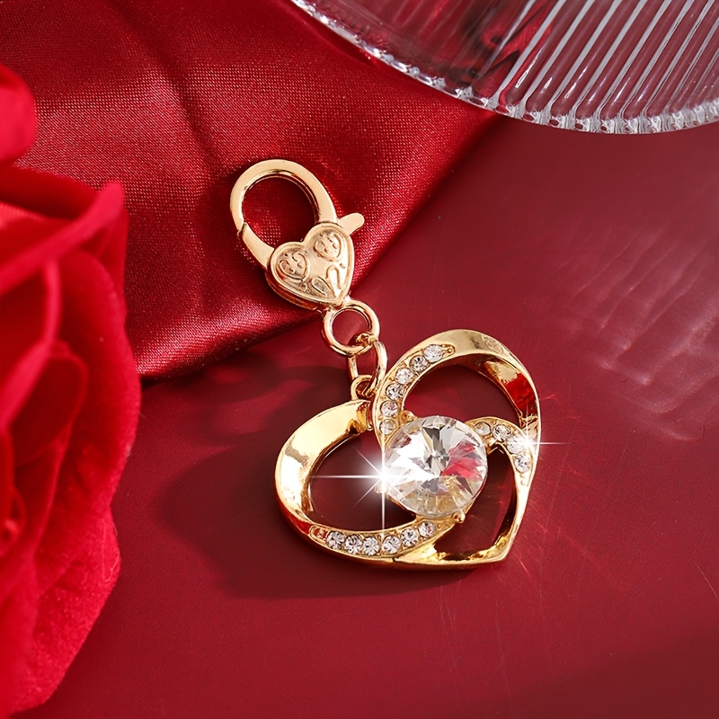 TEMU Un porte-clés , élégant et facile à de cœur, parfait pour la Saint-Valentin, idéal pour de voiture, les sacs des femmes et cadeau.