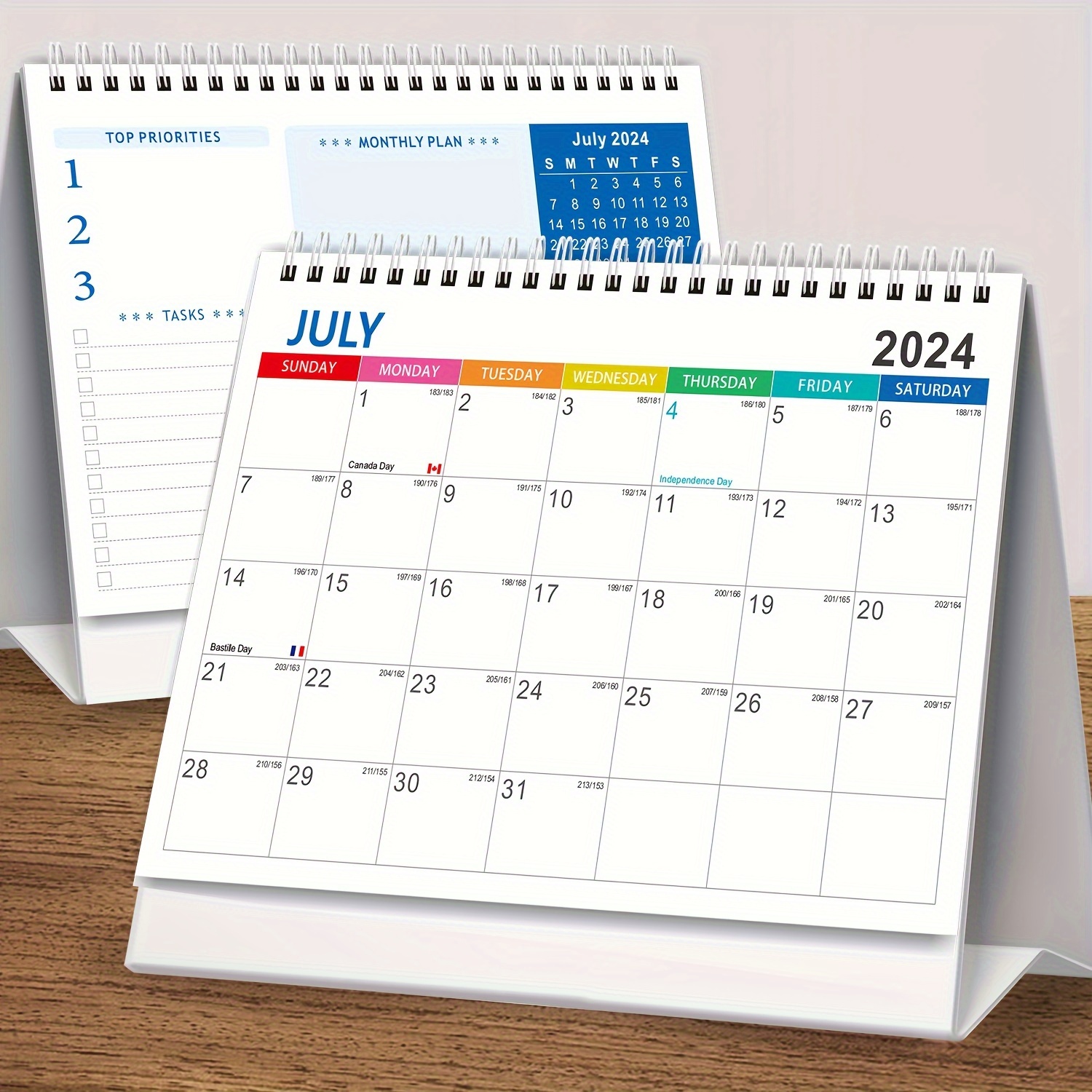 2024 2025 Desk Calendar July 2024 June 2025 12 Months - Temu United Kingdom