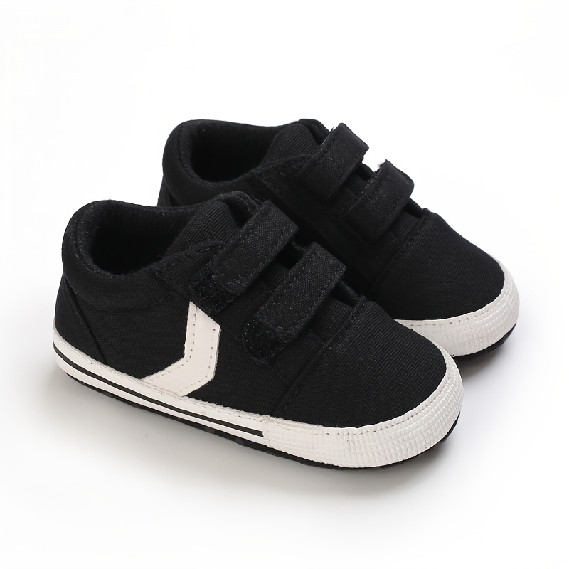 TEMU New Baby Shoes For Boys And Girls, Canvas Sneakers, Sports Shoes, Durable Soles, Casual Toddler Shoes, Fashionable Baby Flat Shoes.