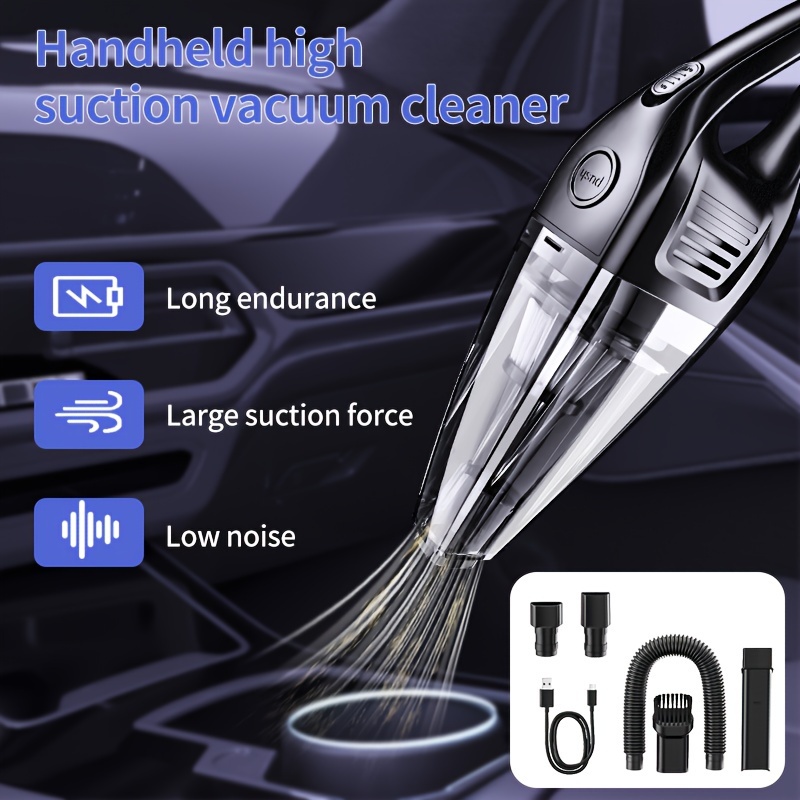 

Handheld Vacuum Cleaner (rechargeable), Mini Car Handheld Vacuum Cleaner, Powerful Suction, Portable Handheld Vacuum Cleaner (rechargeable), For Pet Hair, Keyboard Dust, Office And Home Cleaning