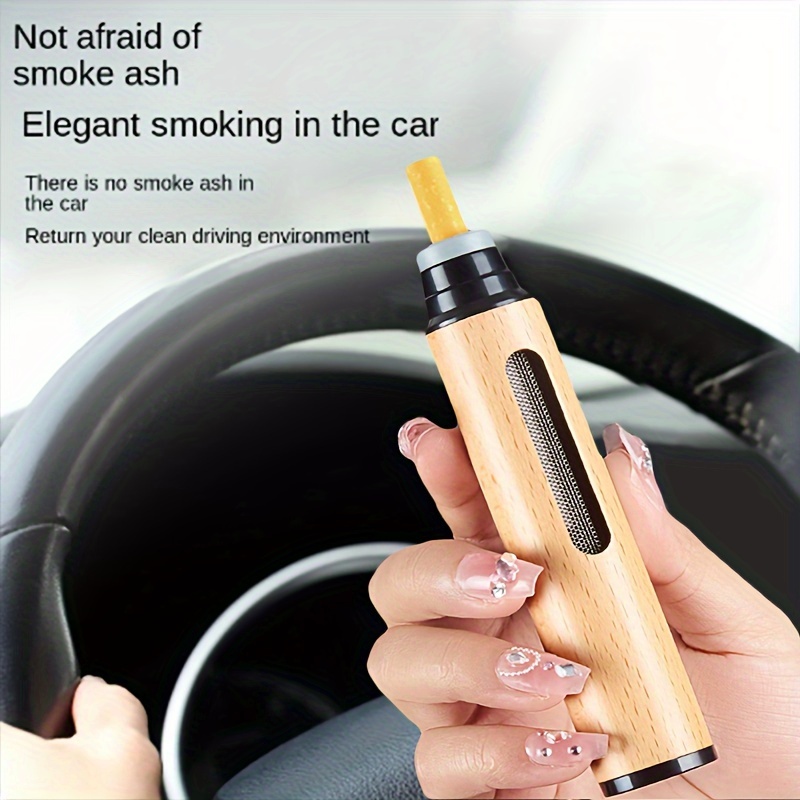 1pc car mounted ashtray with anti ash device portable outdoor travel self storage ashtray perfect for any home details 3