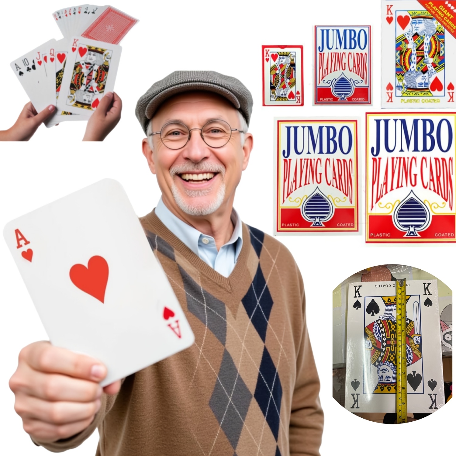 54pcs Extra-Large Playing Cards, Giant Wedding Numbers