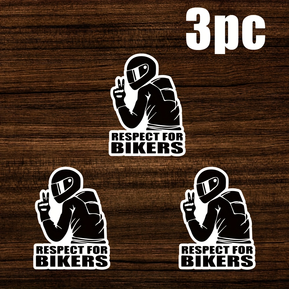 Bikers Decal Sticker - Self-adhesive For Smooth Surfaces, Special Shapes, Use On Laptops, Car Bumpers, Windows, Tool Boxes, Water Bottles, Etc.