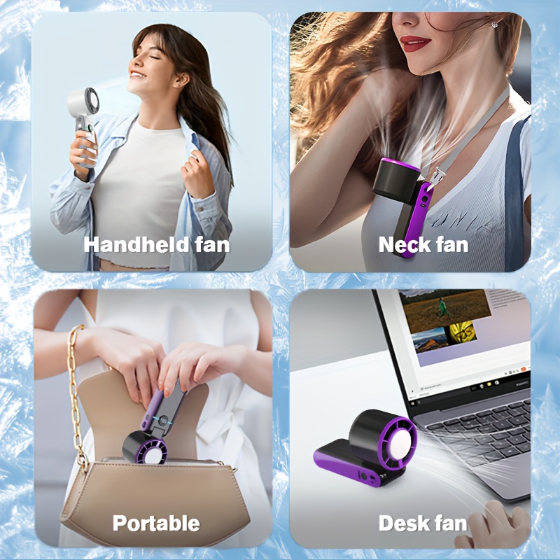 25000rpm handheld portable fan ice cooler 4000mah Temu Malaysia
