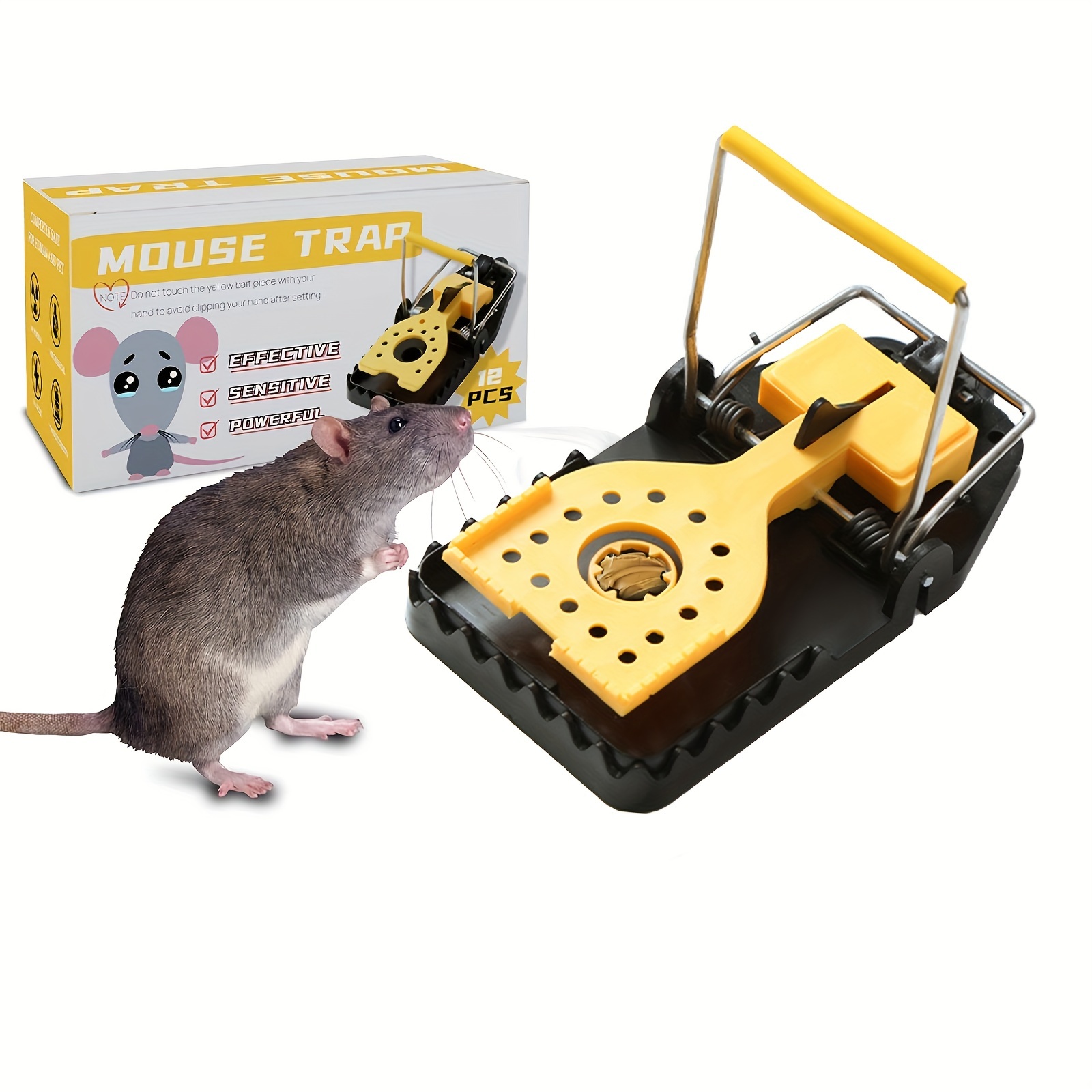 Small Reusable And Powerful Mouse Trap Catch Mice Chipmunks And