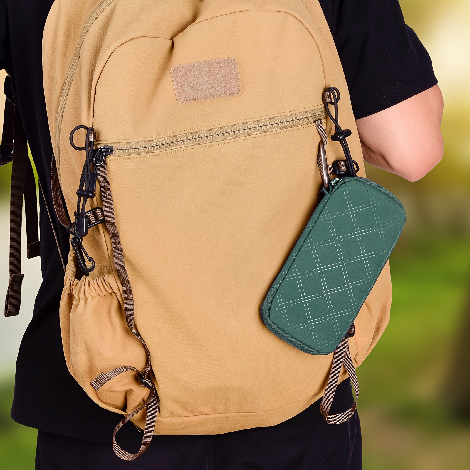 TEMU Small Usb Storage Pouch, Carrying Case Organizer For Usb Flash Drive//jump Drive