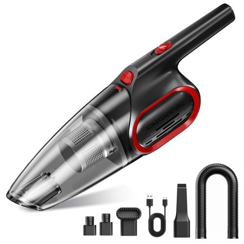 vacuum cleaner household vacuum cleaner 6000pa super strong handheld vacuum cleaner 2000mah large capacity with 5 matching accessories for womens cars car supplies and gifts