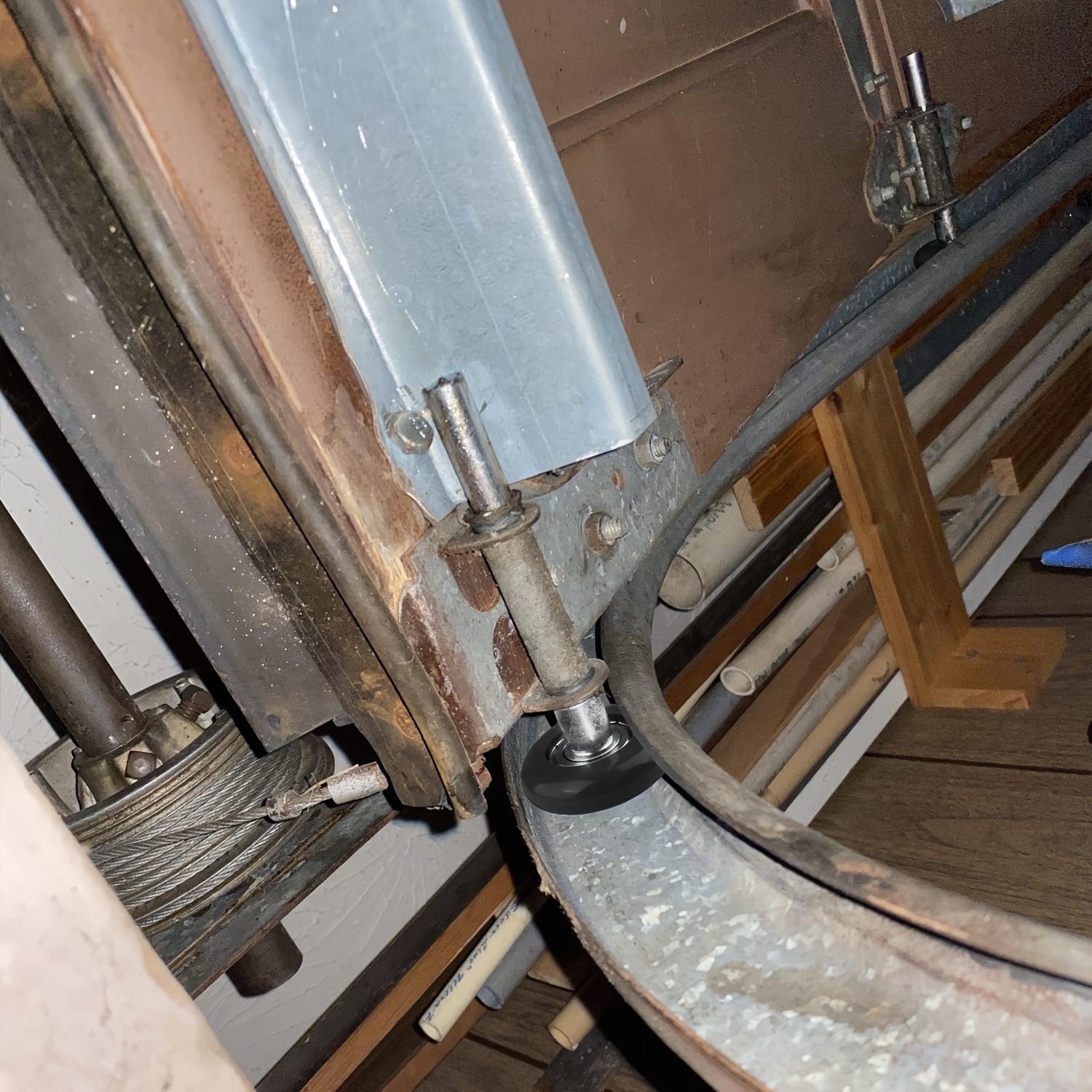 30 PCS Nylon Garage Door Rollers - 46x120mm, 6200Z Bearing, Smooth & Quiet Replacement Wheels For 2 Inch Tracks