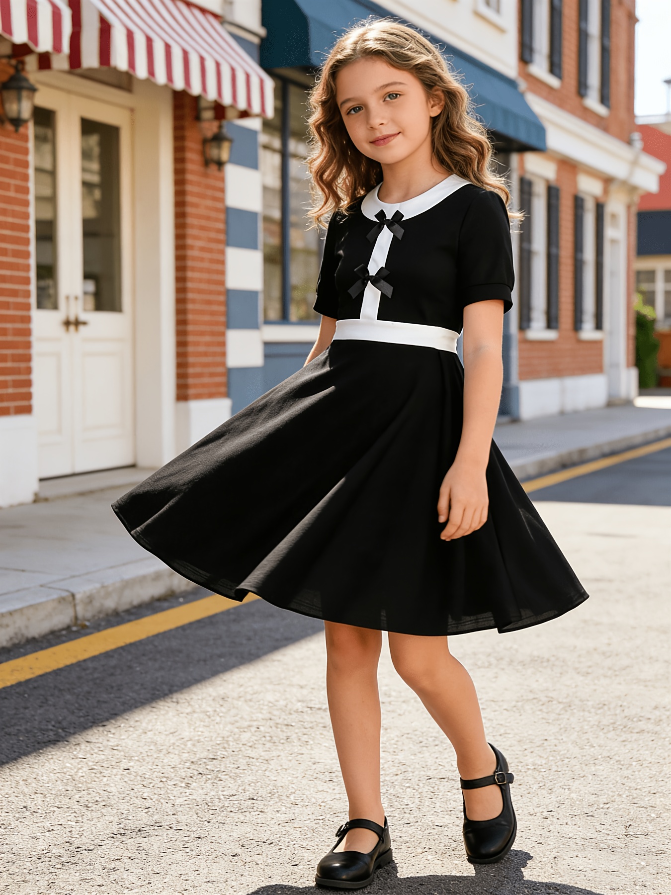 black and white dress for teenager Amazon.com: Dresses for Teens Girls Sleeveless A-Line Smocked Midi Dress Kids Girls Party Formal Dress Cute (Black, 3-4 Years): Clothing, Shoes & Jewelry