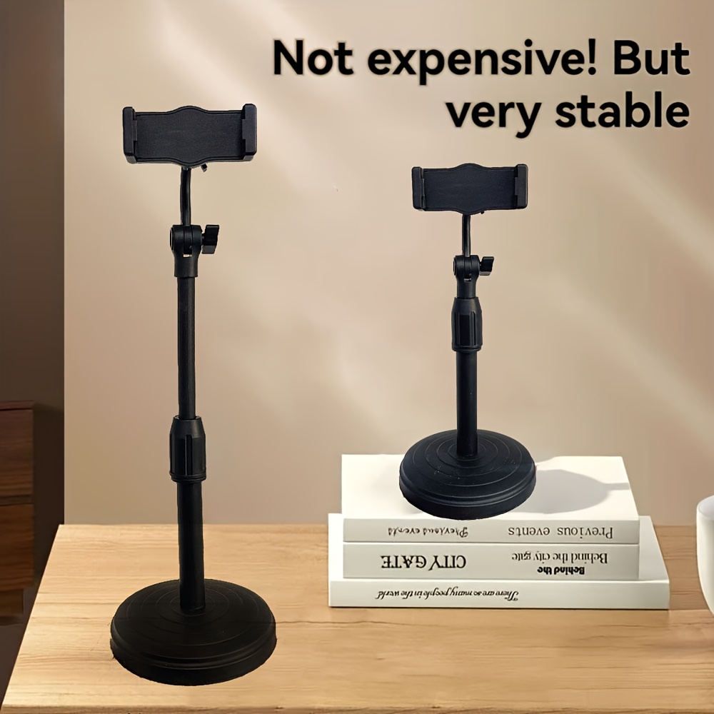 

360° Rotatable Adjustable Phone Stand - Foldable, Stretchable & Portable Desktop Holder With Base