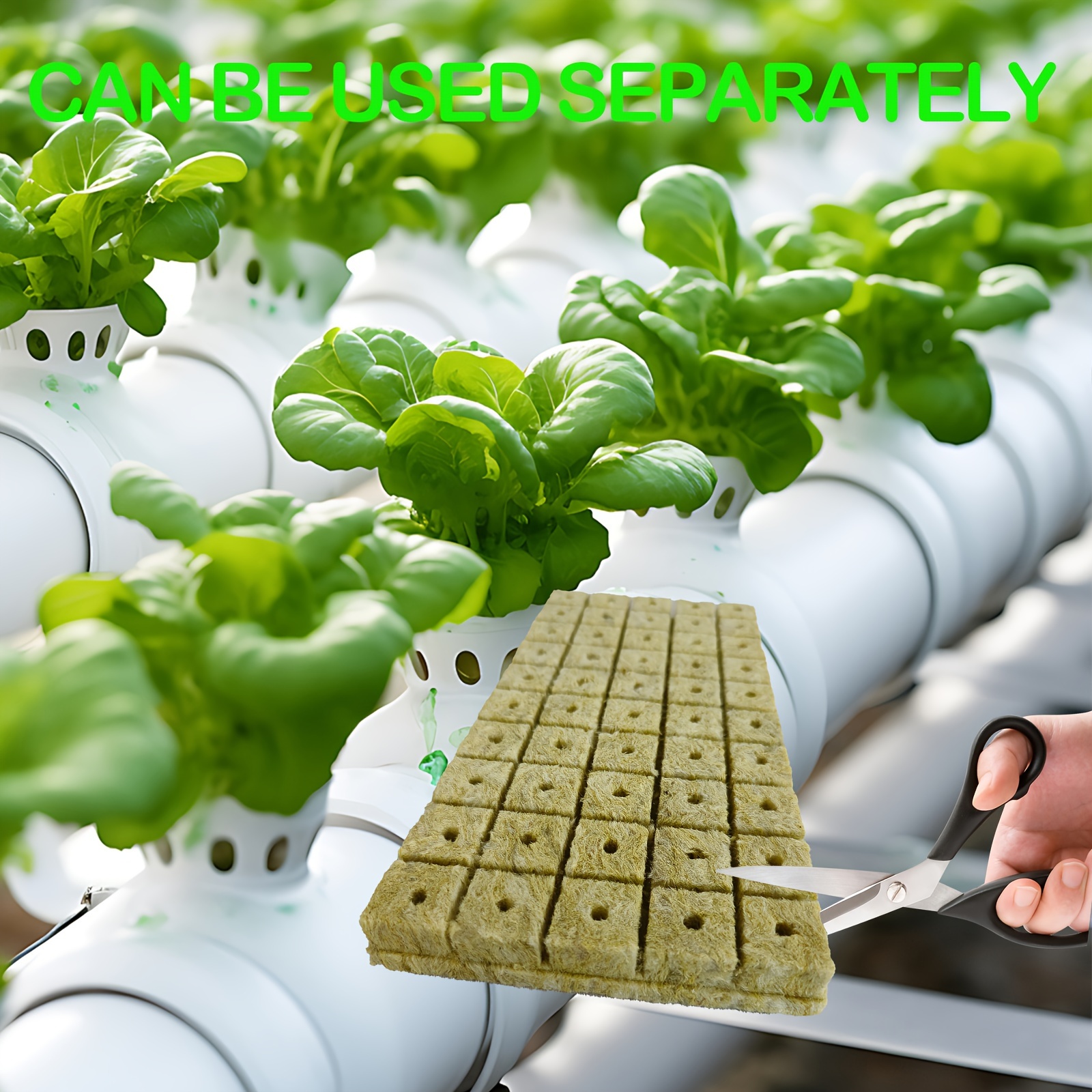 100/50pcs 1-Inch Absorbent Cubes for Gardening, Plant Cuttings & Hydroponics - Mixed Colors, High-Quality Seedling Starter Blocks for Indoor/Outdoor Use, Easy to Use & Store, Seedling Starter Cubes, Indoor Gardening, Natural Appearance, Durable Construction, Rockwool, Hydroponic Seed Germinator, Garden Tray Seed Starting/seedling Starter Tray, Soil Blocker Mini, Hydroponic Growing System, Hydroponics, Grow A Garden