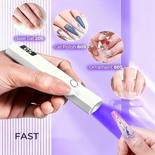 lcd lamp portable rechargeable mini handheld nail lamp doesnt hands quick drying