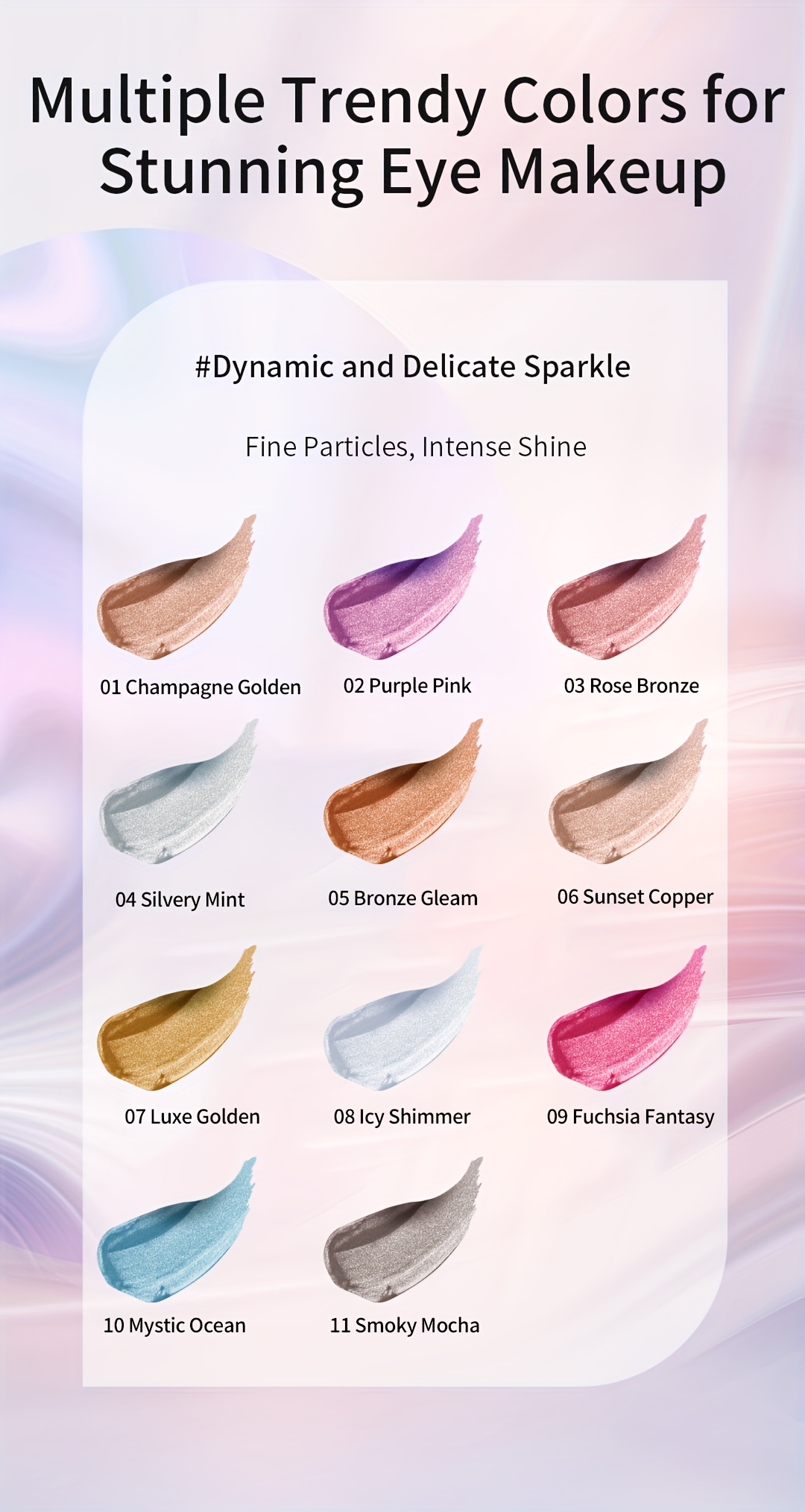 1pc Rose Bronze Galactic Glimmer Gel Eyeshadow | Enchanting Sparkling Jelly Texture, Long-lasting, Waterproof, and Easy to Apply | Bewitching Single-Color High-Shine, Non-Caking, Smooth Application, High-Shine Women'S Makeup, Perfect for Christmas