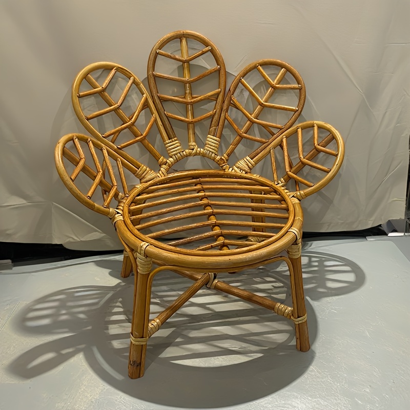 elegant rattan flower chair newborn photography natural Temu Germany