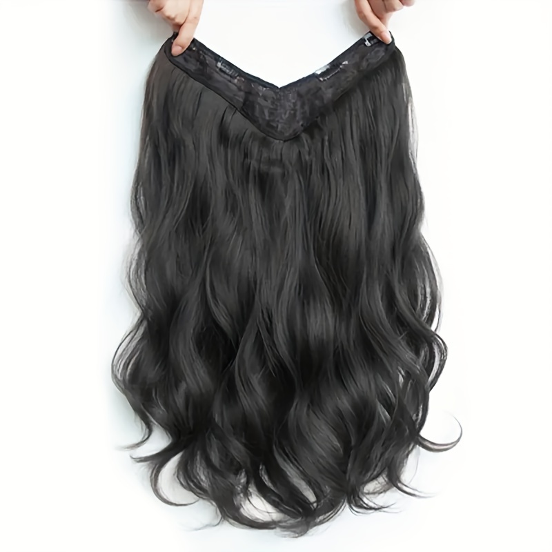 TEMU [customer Favorite] Clip-in Hair Extensions For Women - Long, Wavy Synthetic Hairpieces Look &