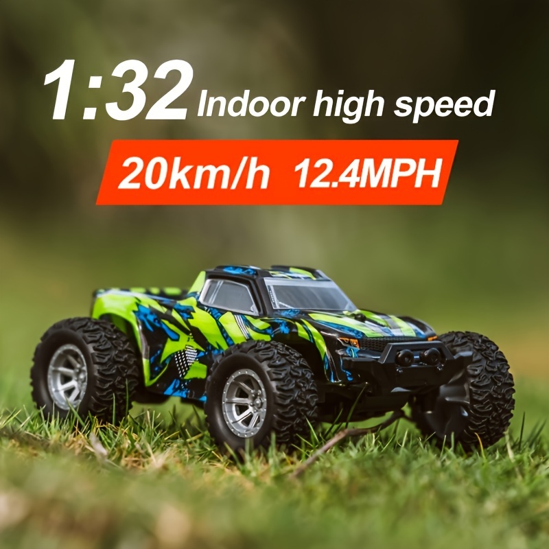 

1: 32 Scale Remote Control Cars, Rc Cars Maximum Speed 20 Km/h, 2.4ghz High Speed All Terrain Off Load Electric Toy Cars, Kids Rc Cars For Boys And Girls Christmas Halloween Thanksgiving Gifts!
