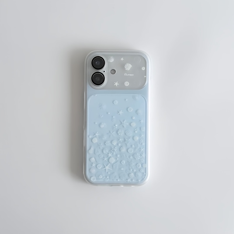 TEMU Phone Case: Solid Color Translucent -style Phone Case, Korean And Japanese Aesthetic Full-coverage Drop-proof Protective Case, Soft And Hard,