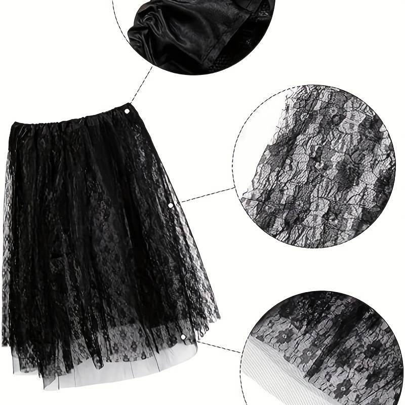 5pcs 80s costume sets womens 80s lace star fancy Temu