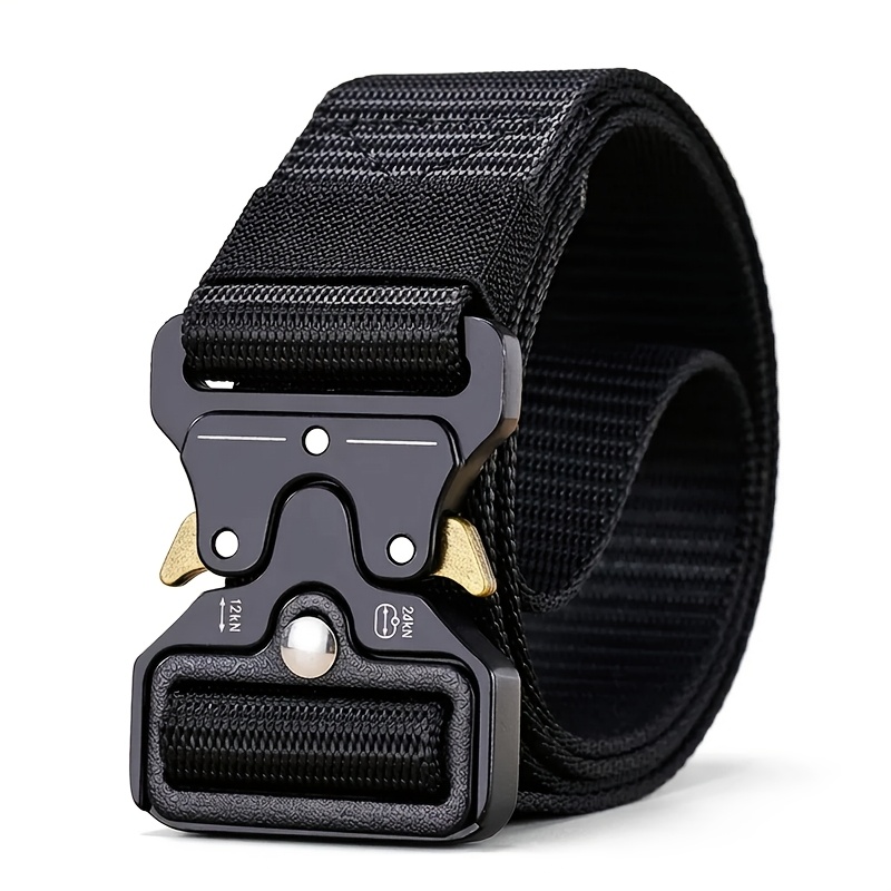 E-shop Verstellbarer Gürtel für Herren mit Kunststoffschließe, ideal für Outdoor-Aktivitäten wie Wandern und Camping sowie für den . Geeignet für Jeans