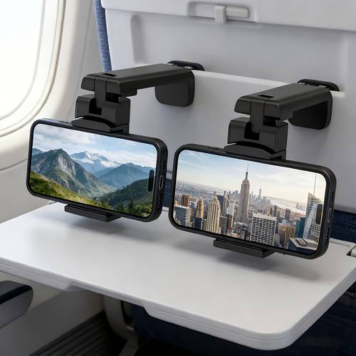 360 rotatable essential phone holder for outdoor travel airplane and high hands free simple and multi angle adjustable with and anti slip silicone pad foldable for compact storage