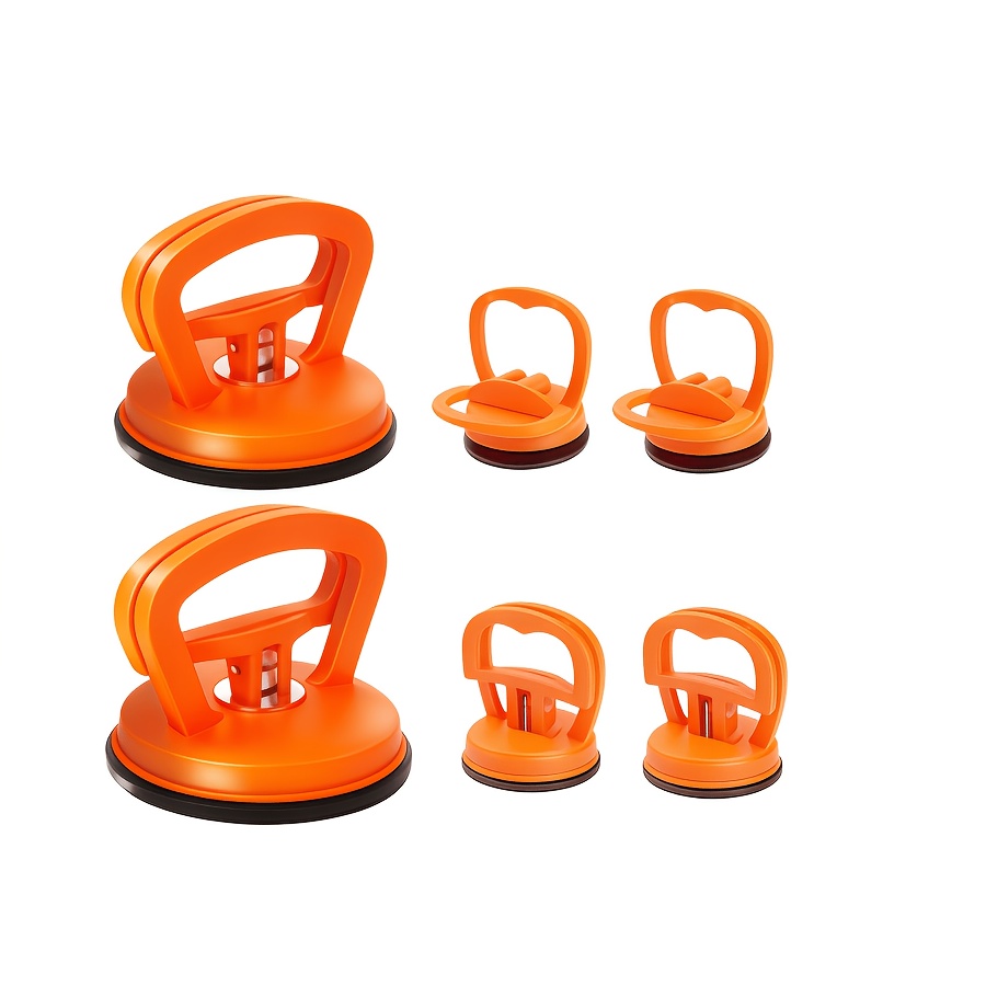 TEMU 6pcs Car Dent Repair Tool Set, Powerful Suction Cups For Lifting Car Bodies, Glass, Screens, And Tiles, Paintless Repair Kit, Convenient For