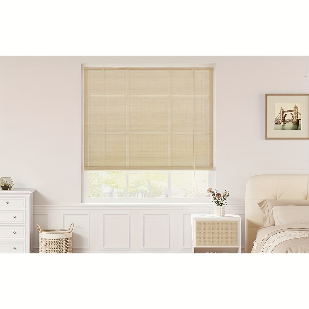 1 panel bambus rollos bambus holz schnur jalousien freier - Temu Germany
