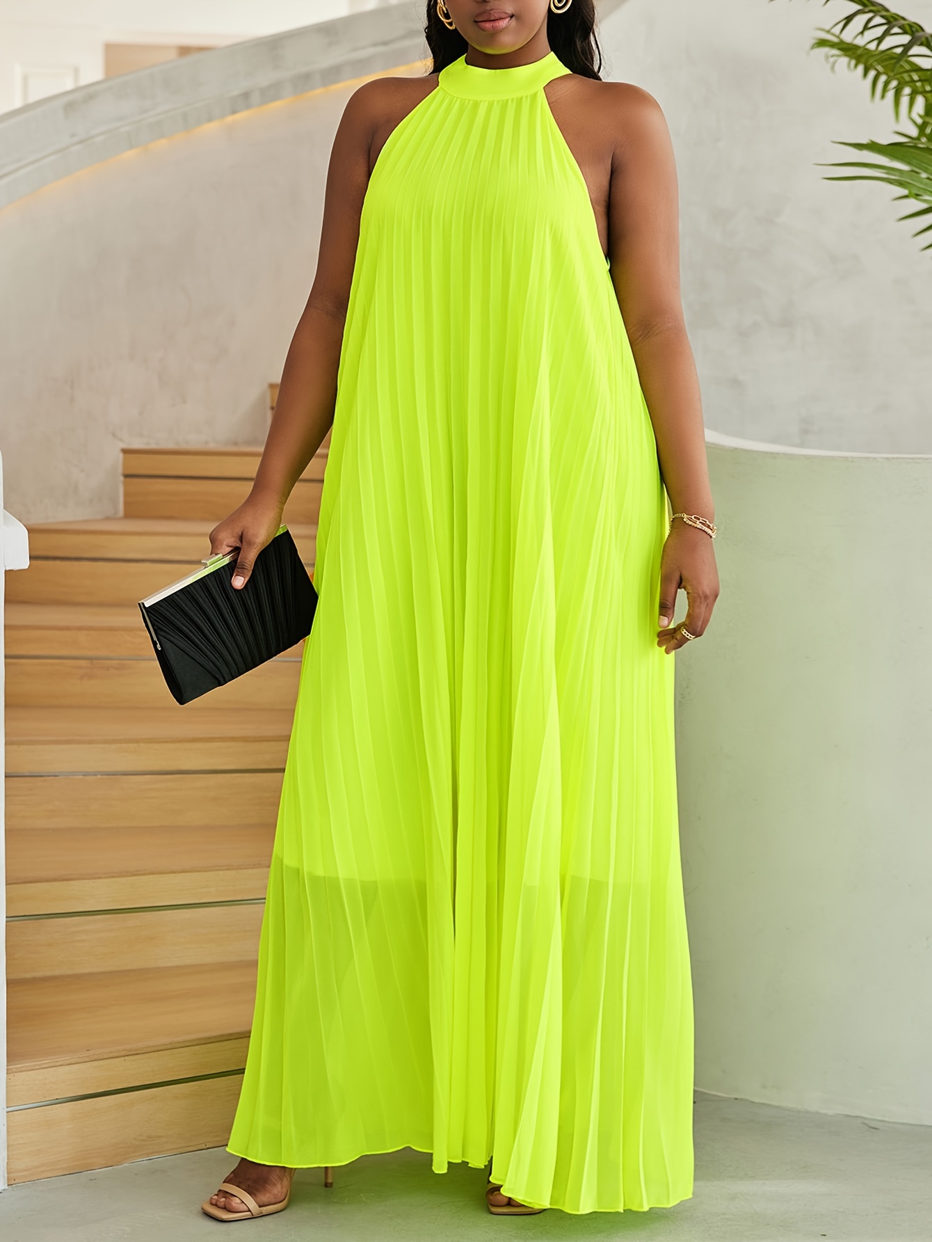 plus size lime green maxi dress 66 Colors: Adorable V Neck Ruffles Bridesmaid Dresses main image 0