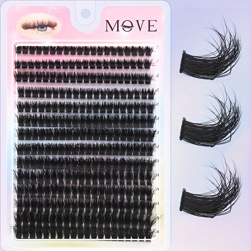 

280 Diy 3d Fluffy Eyelash Bundle 60d/80d Eyelash Bundle D Curly Thin Single Eyelash 8-16mm Eyelash Extension