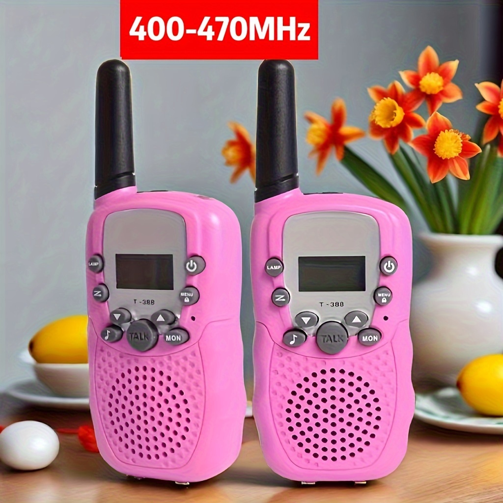 2pcs small cute walkie talkie with 22 channels uhf 462 467mhz radio receiver birthday gift highquality & affordable temu