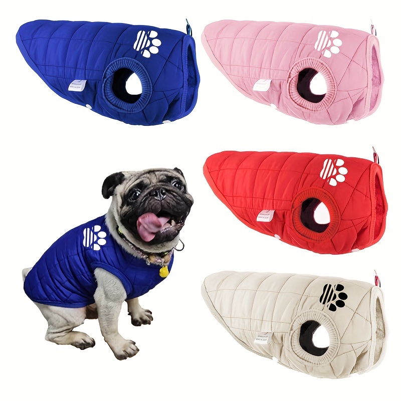 

Seasonal Essential, Cozy Waterproof Pet Jacket For Small - Vest With Soft Polyester Lining, Machine Washable, Dog Raincoat Waterproof