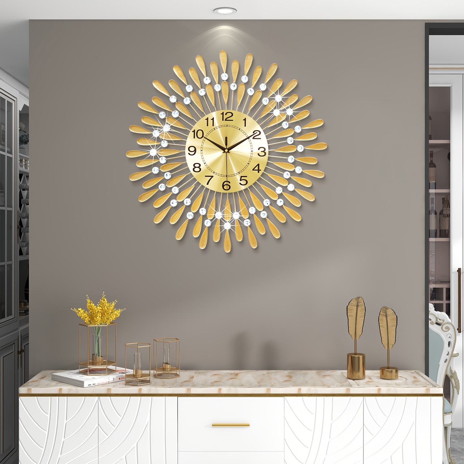 

Gold , Metal And 3d Detachable Decoration Suitable For | , 60cm