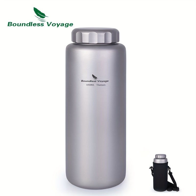 voyage pure titanium cup and water bottle large capacity portable camping kettle mountain climbing   single layer camping tea cup 1050ml ti3005d 8