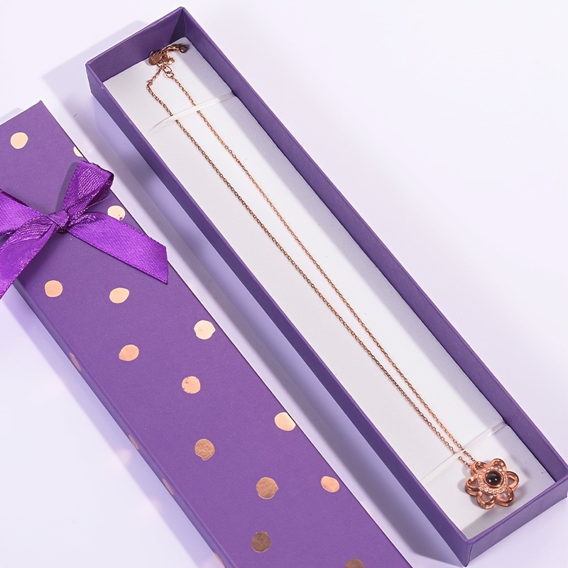 12 Golden Foil Jewelry Gift Boxes with Bowknot