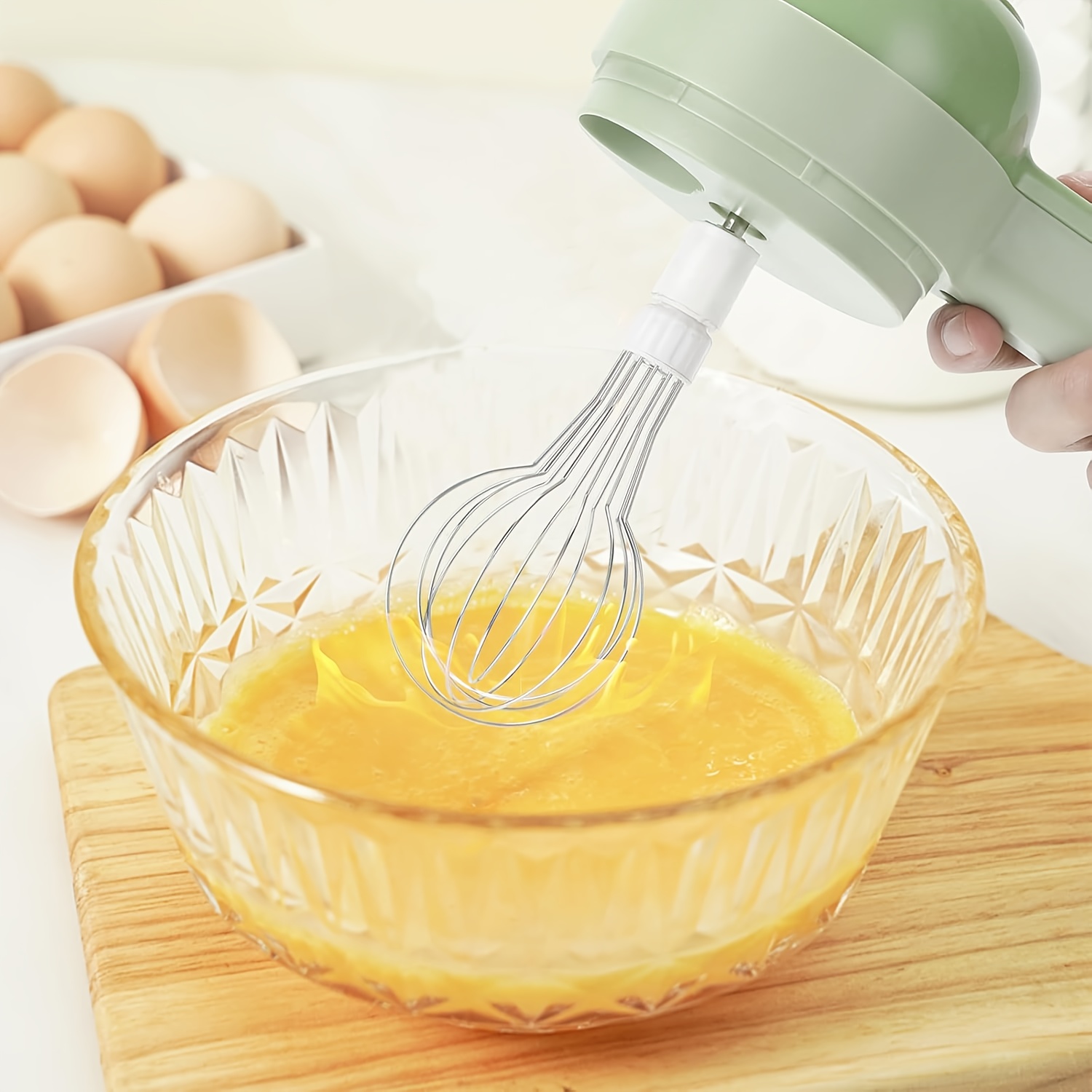 multi-functional portable wireless vegetable processor electric   vegetable cutter set, easy to charge, for garlic, chili, celery, meat, with cleaning brush, with egg and cream whisk. Product details 4