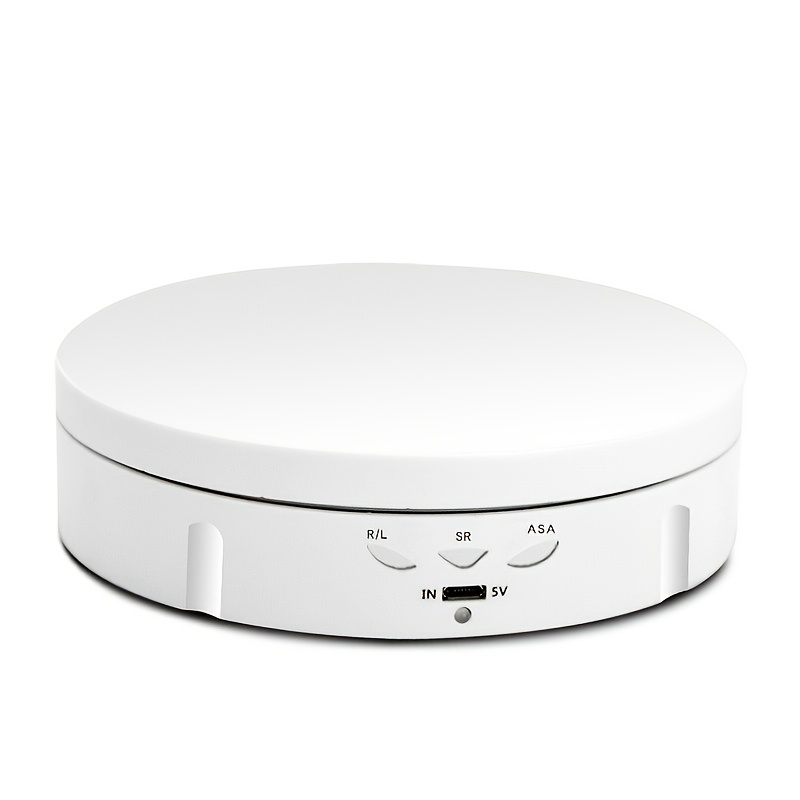 Image of 3 Electric Rotating Display Stand Turntable Mirror Photography Turntable Jewelry Holder, 14.6cm/10kg Load