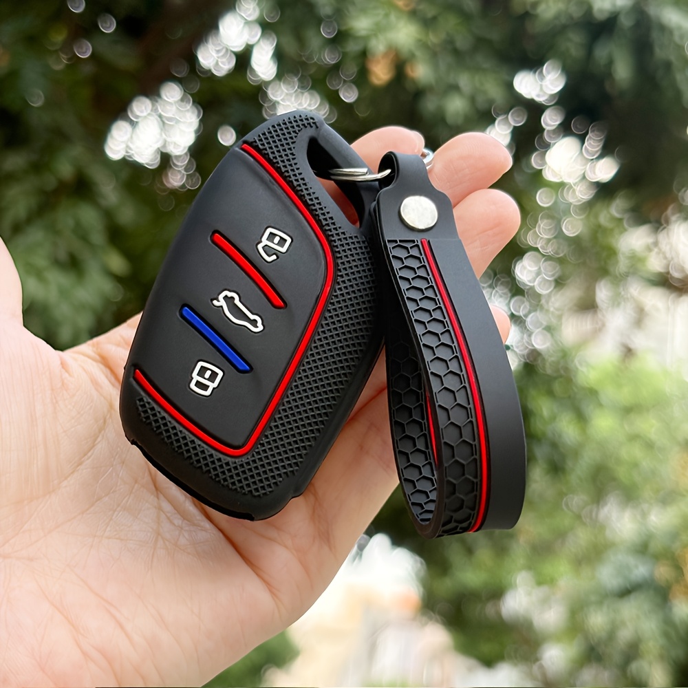 E-shop For MG Schlüsselanhänger-Hülle mit Schlüsselring – Rundumschutz, Anti-Krachz & Anti-Verblätterung, Kompatibel mit MG5/MG6/ES5/425 Pro/MG6